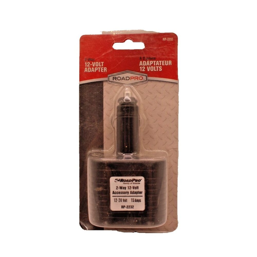 12-Volt 2 Way Accessory Adapter RP-2232 NEW RoadPro Brand RP 2232